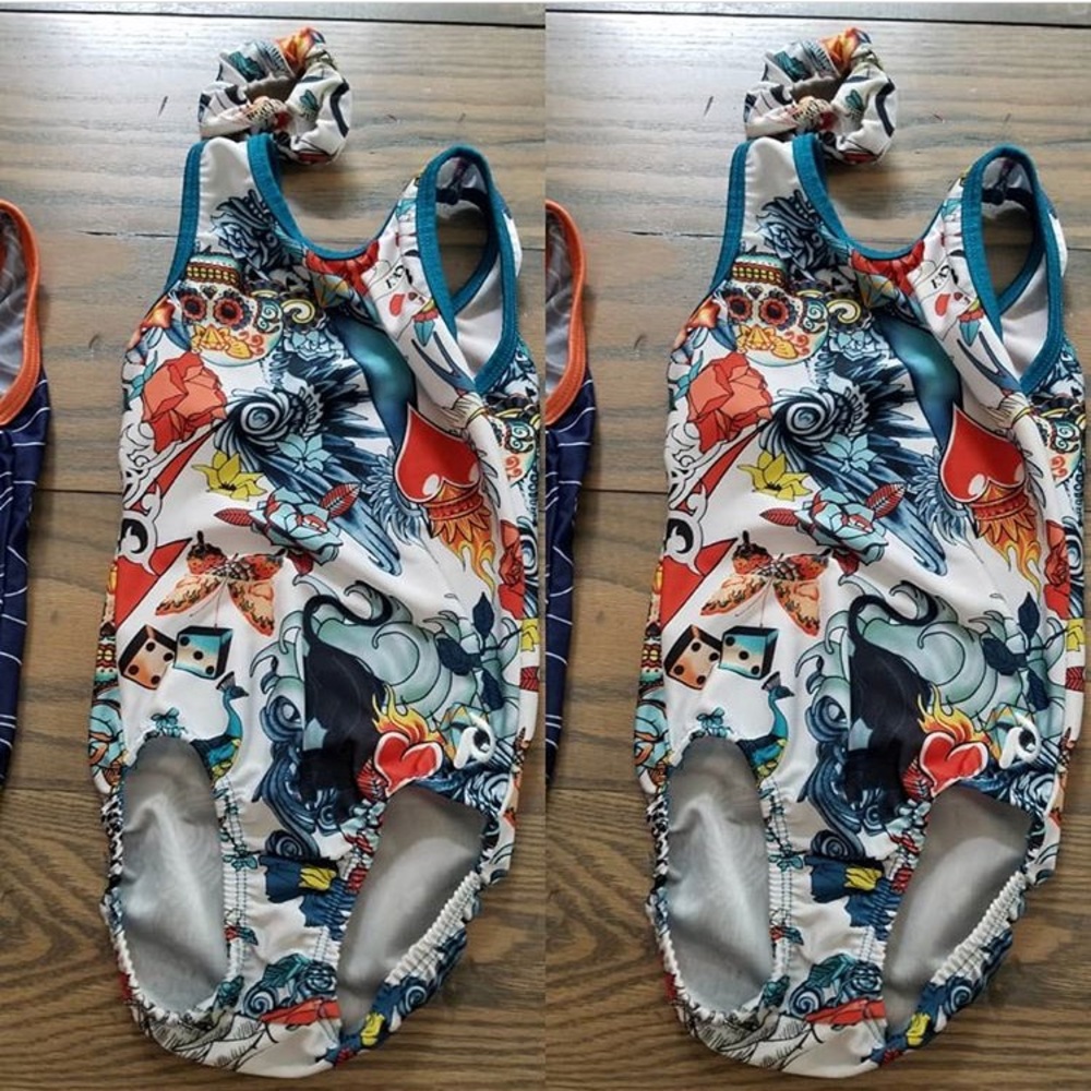 Plum practice wear leotard